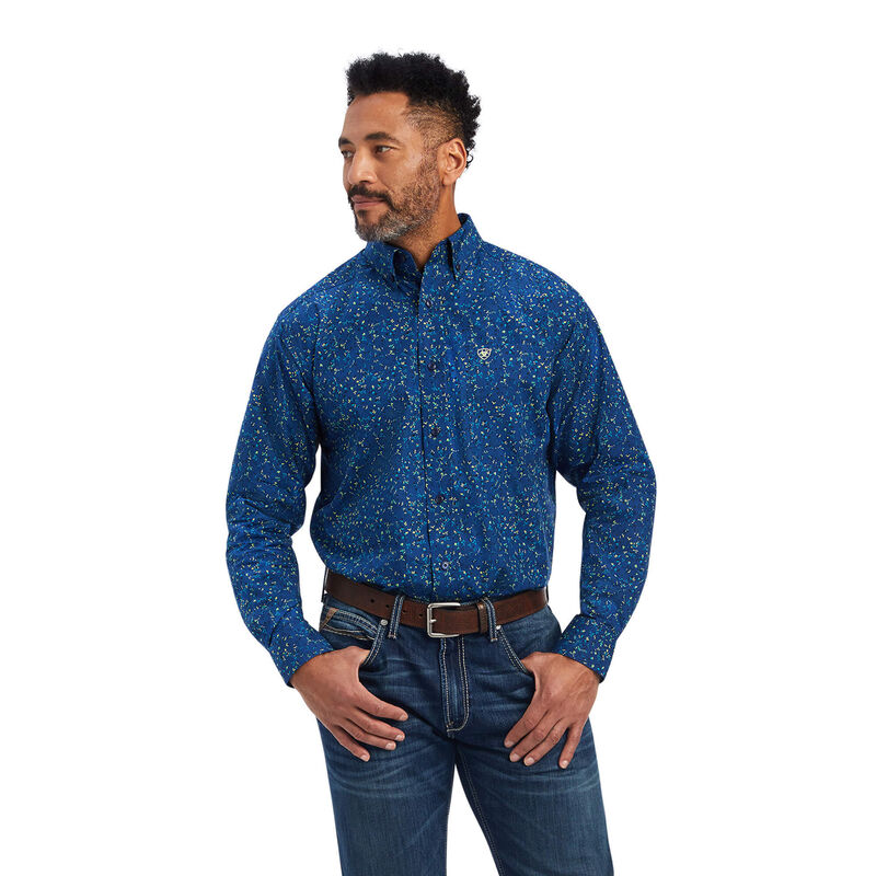 Ariat Hemden Herren - Benji Classic Fit Blau ( OIDJH-0147 )